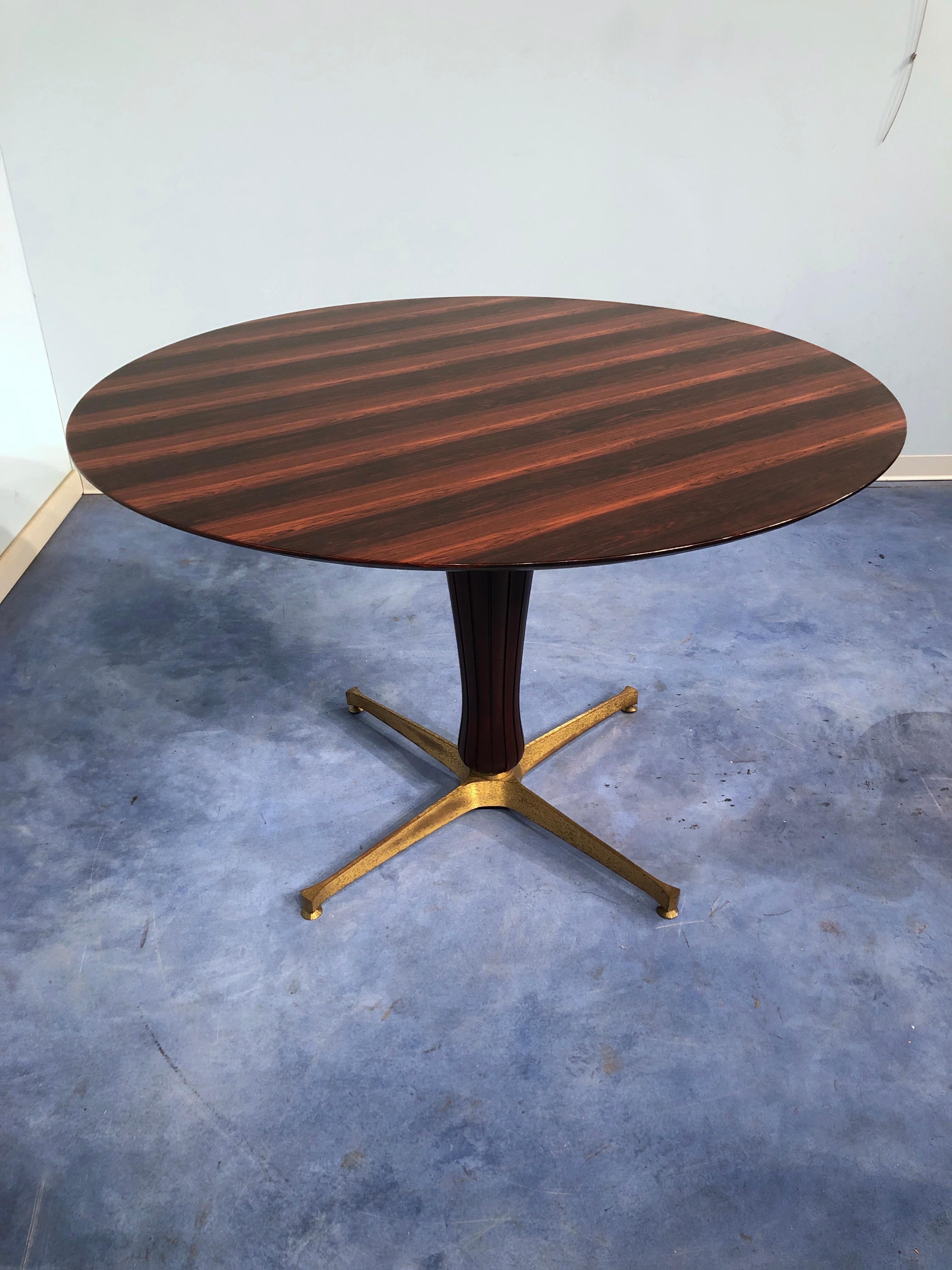 Mid-20th Century Italian Midcentury Teak Table Attributed to Paolo Buffa, 1950s For Sale