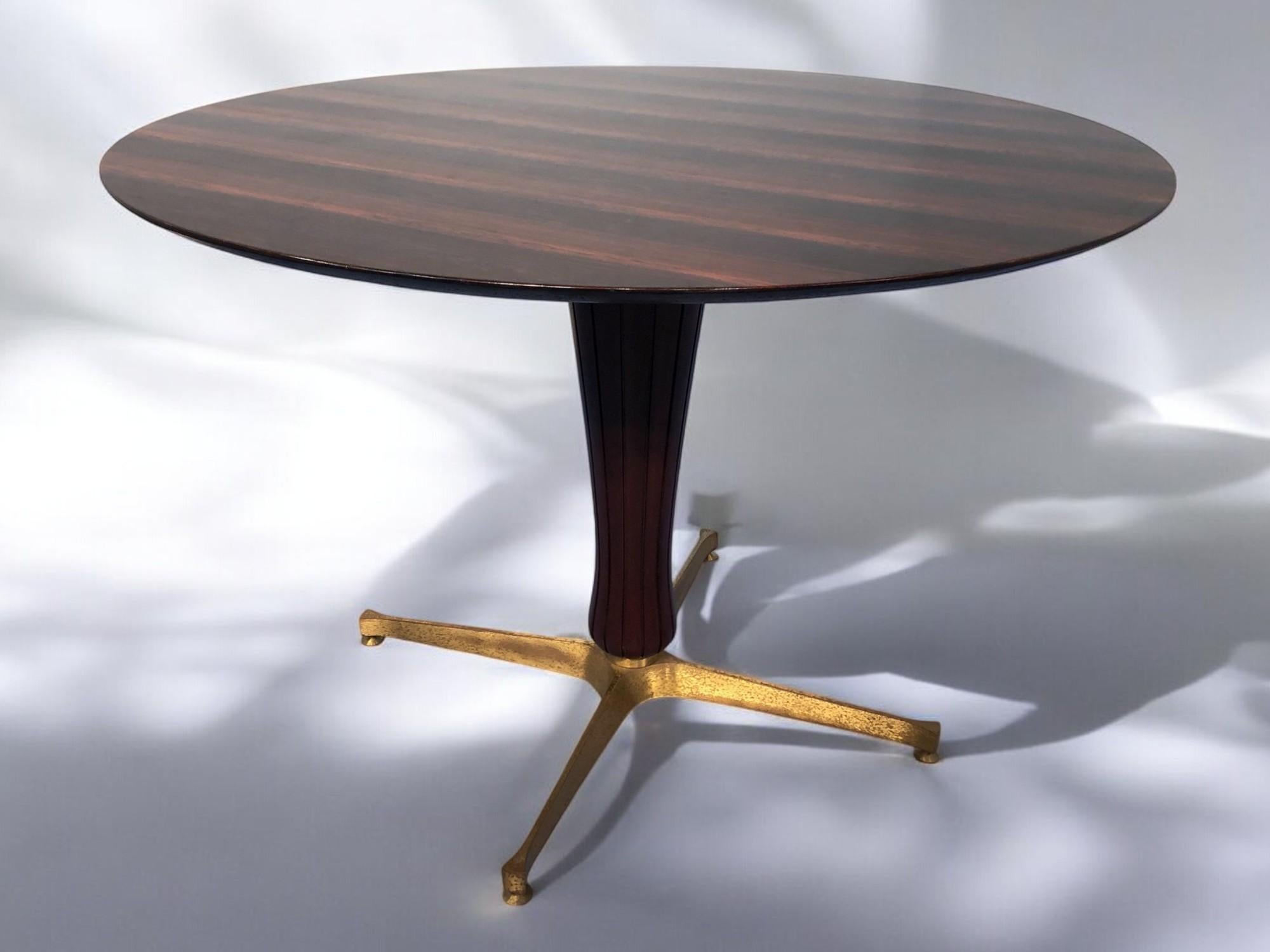 Mid-20th Century Italian Midcentury Rosewood Table Attributed to Paolo Buffa, 1950s For Sale