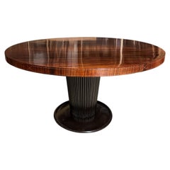 Italian Midcentury Round Dining Table attributed to Osvaldo Borsani, 1950s
