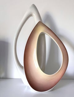 Italienische skulpturale Keramikvase von VIBI Torino aus der Mitte des Jahrhunderts, 1950er Jahre