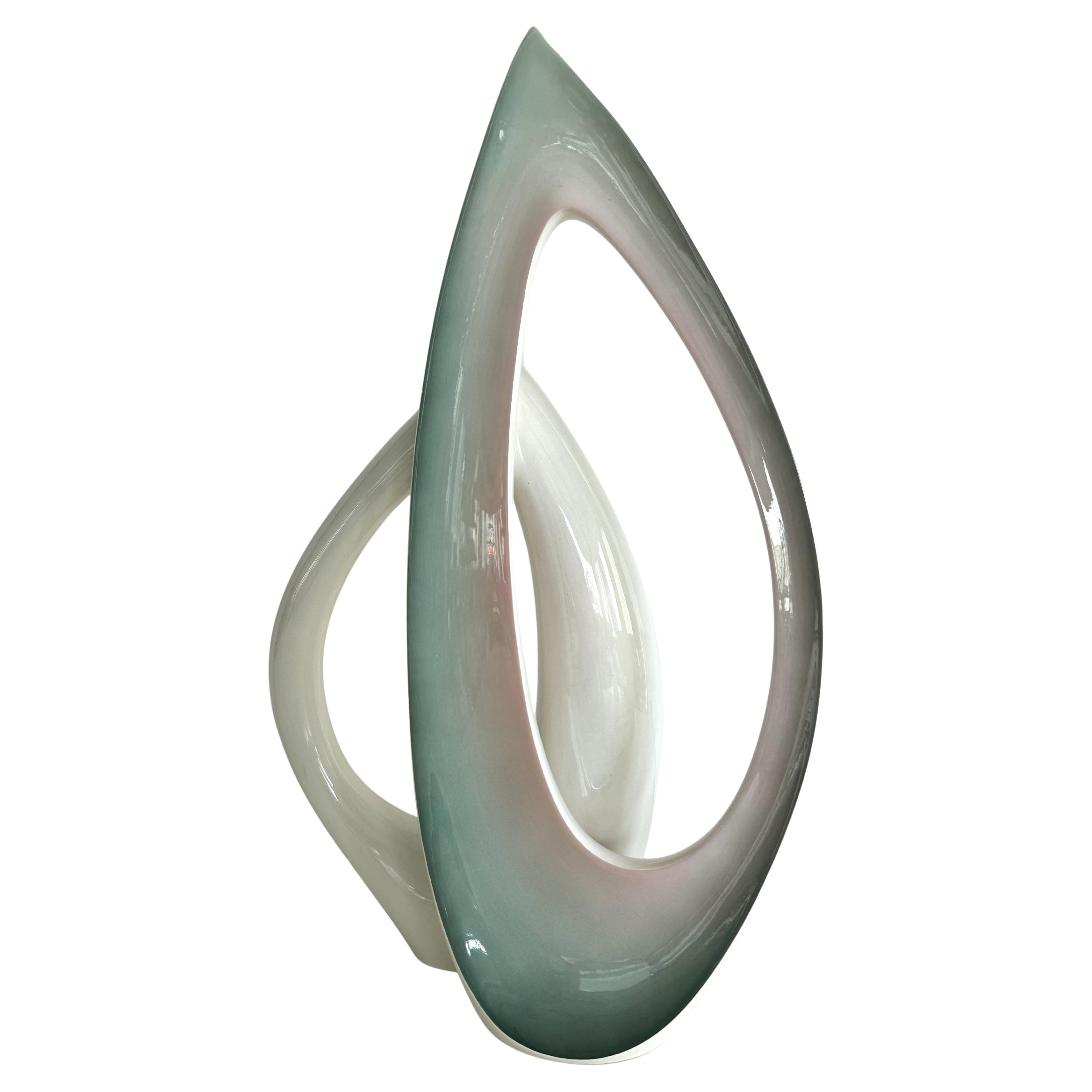 Italian Midcentury Sculptural Ceramic Vase by VIBI Torino, 1950s