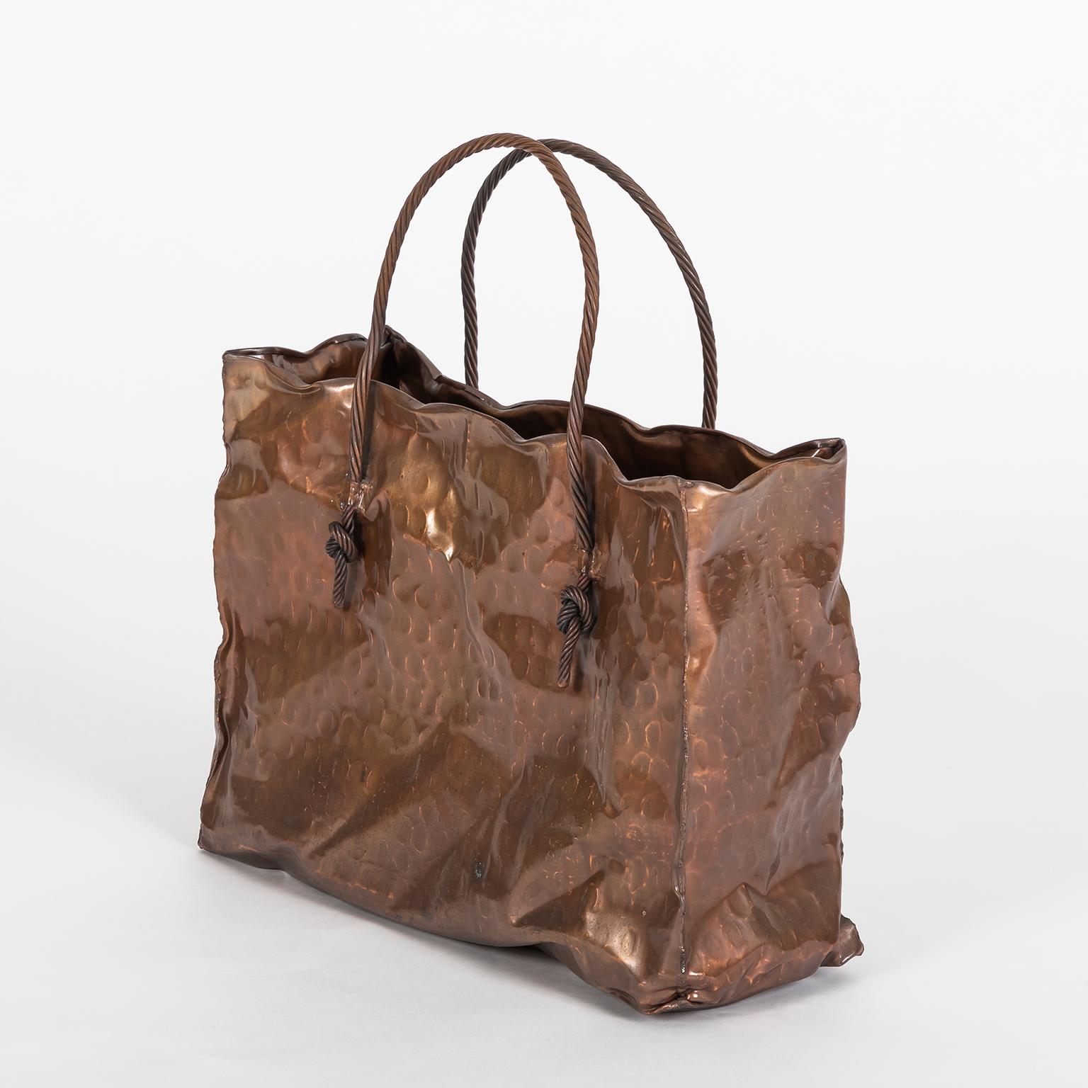 Mid-Century Modern Italian Midcentury Sculpture “Shopping Bag”, in the Style of Gio Ponti For Sale