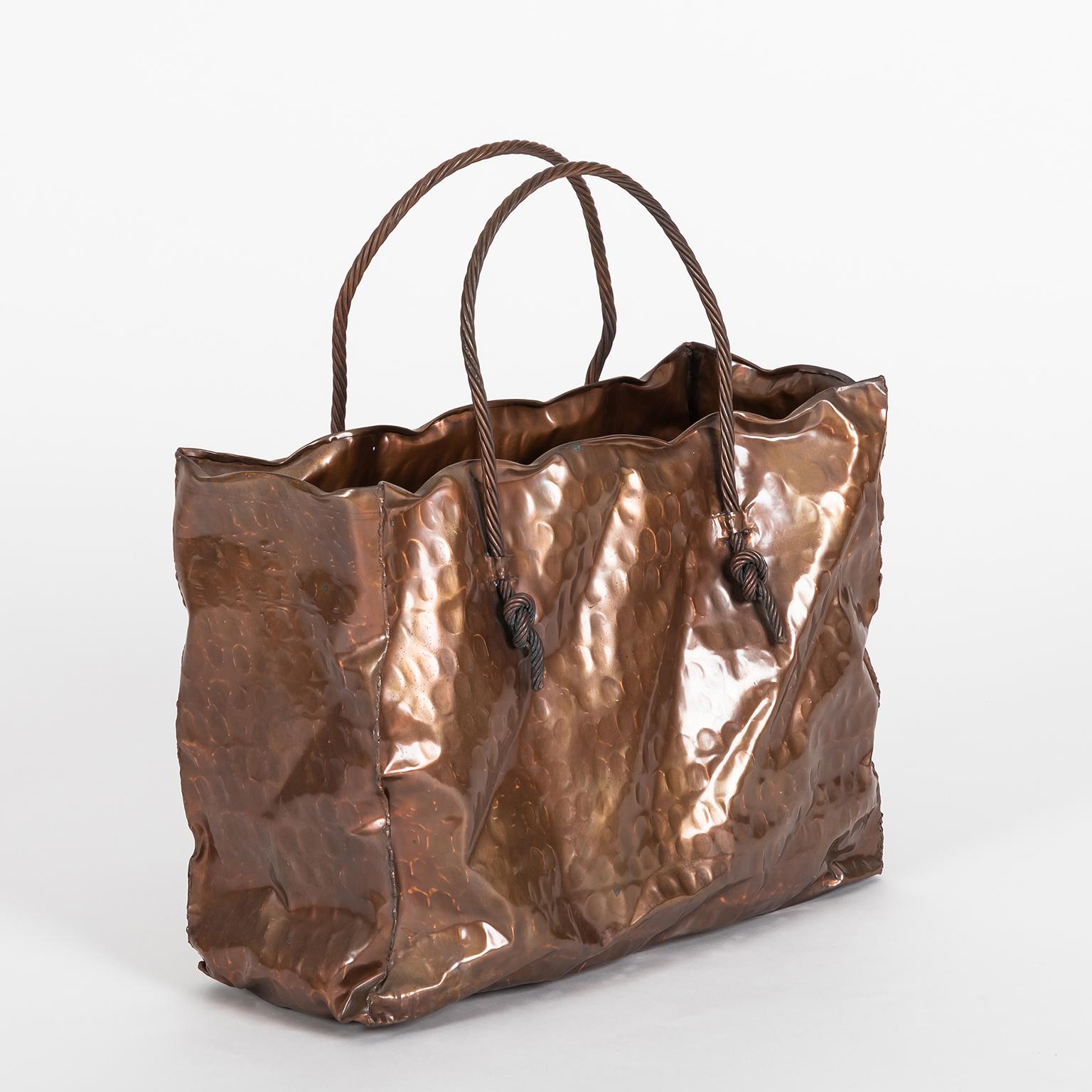 Italian Midcentury Sculpture “Shopping Bag”, in the Style of Gio Ponti In Good Condition For Sale In Porto, PT