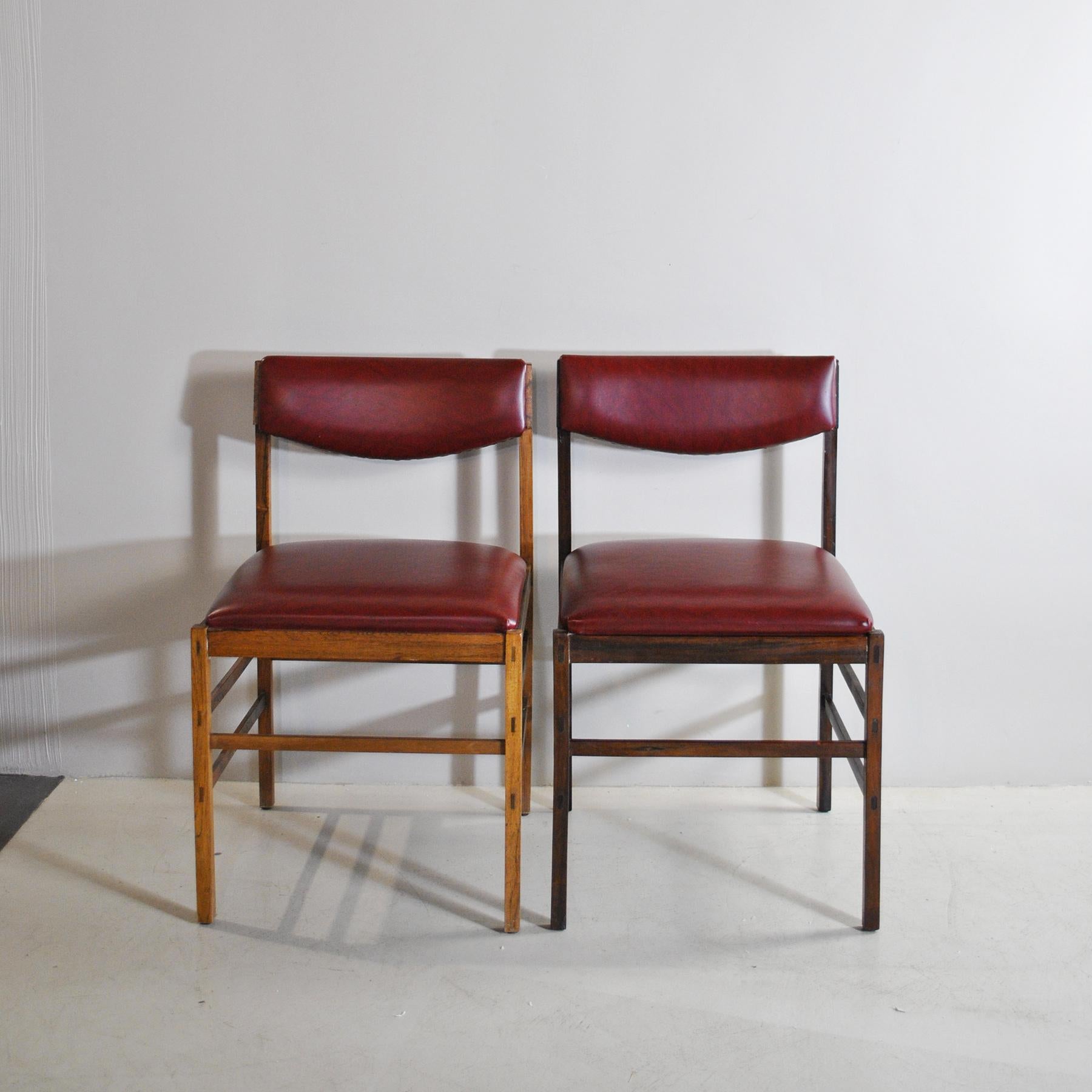 Italian Midcentury Set of 6 Chairs 2