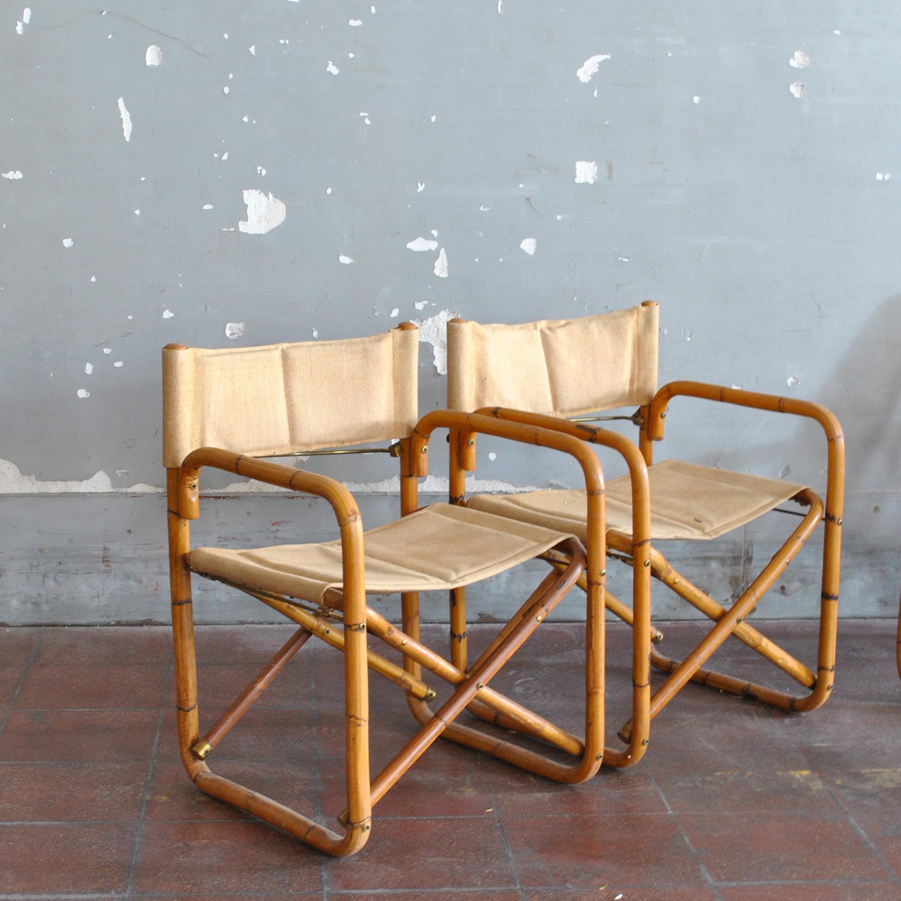 Italian Midcentury Set of Four Chairs in a Manner of Crespi, 1960's 5