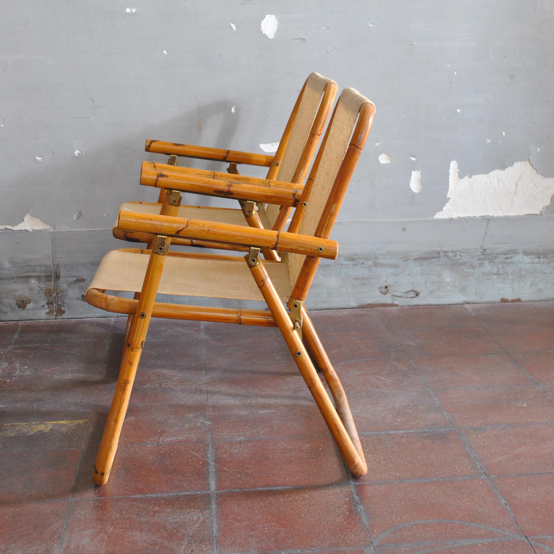 Italian Midcentury Set of Four Chairs in a Manner of Crespi, 1960's 8