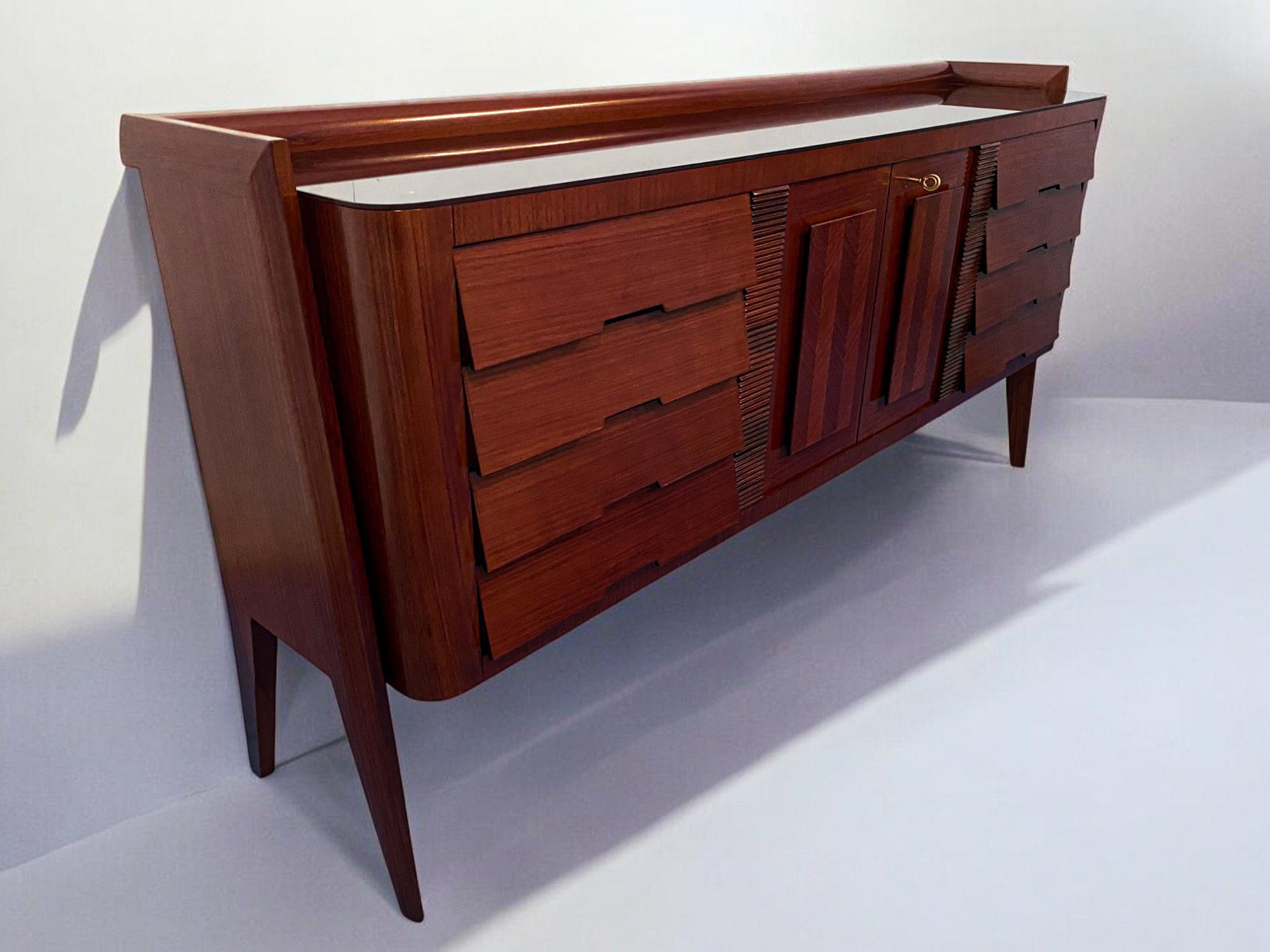 Mid-20th Century Italian Midcentury Sideboard Bar by Vittorio Dassi, 1950s For Sale