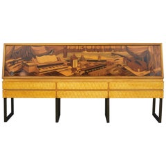 Italian Midcentury Sideboard by Antonio Cassi Ramelli and L. Anzani Signed 1950s