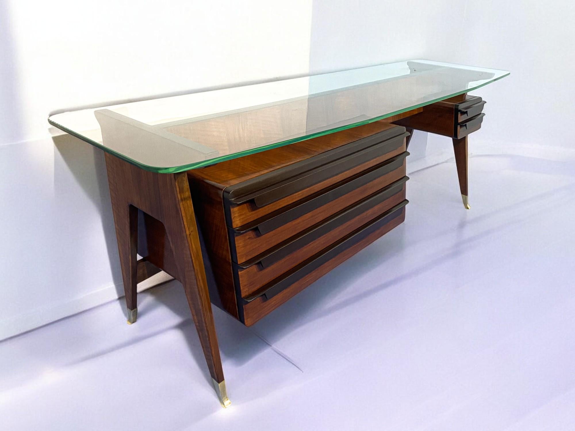 Aparador Consola Aparador italiano de mediados de siglo diseñado por Vittorio Dassi, años 50 en venta 8