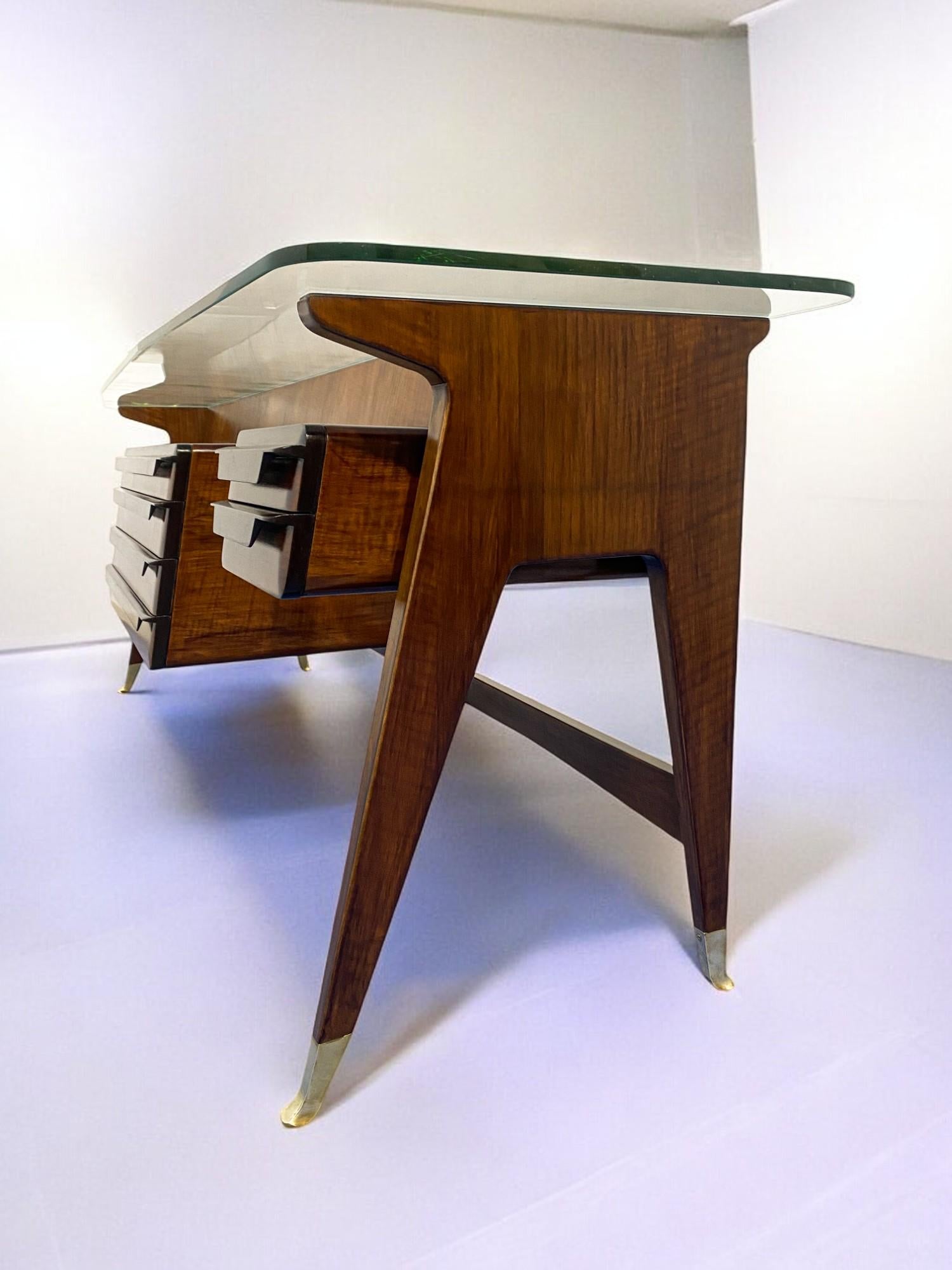 Aparador Consola Aparador italiano de mediados de siglo diseñado por Vittorio Dassi, años 50 en venta 10