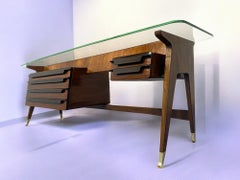 Buffet console italien du milieu du siècle, designé par Vittorio Dassi, années 1950