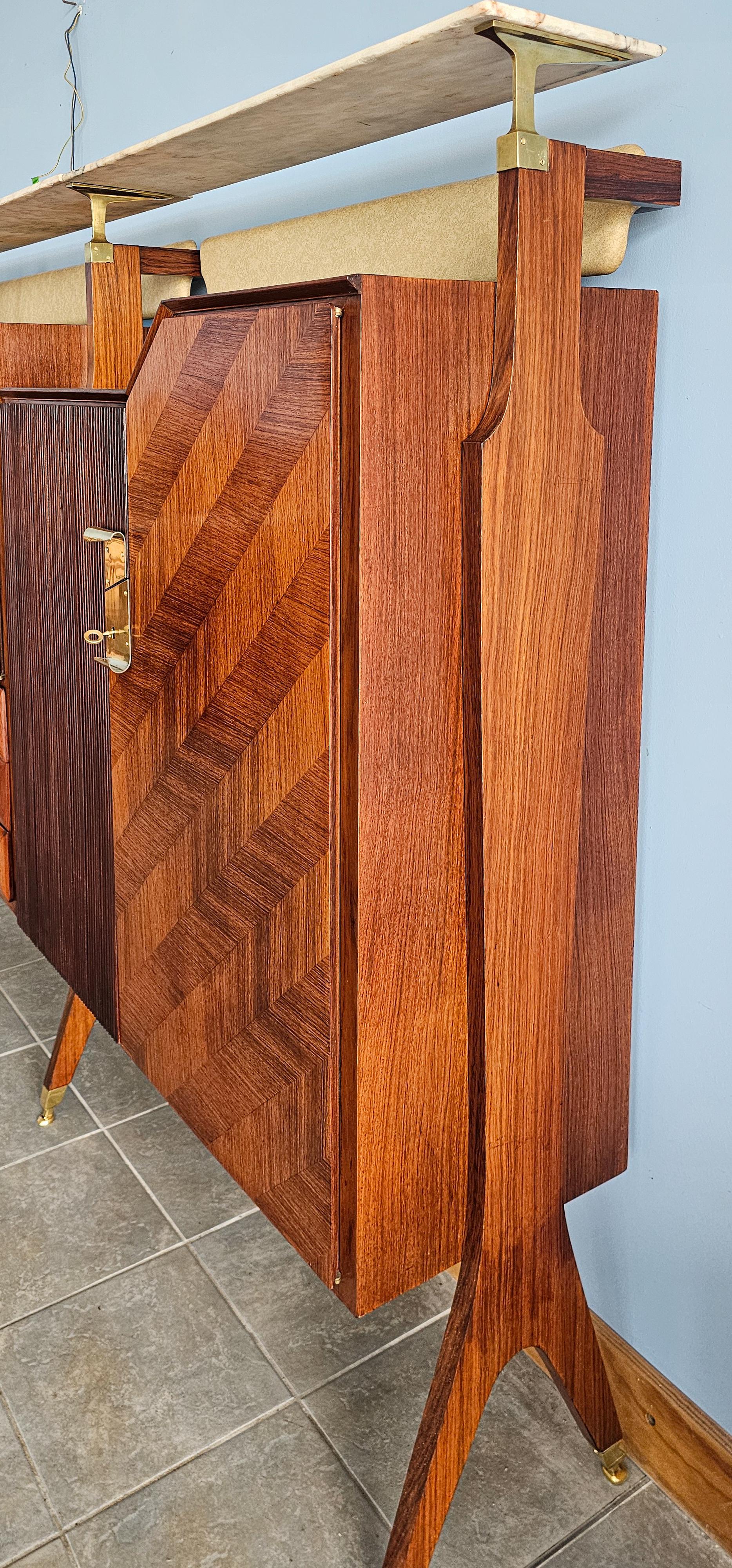 Italian Midcentury Sideboard or Cabinet Bar by La Permanente Mobili Cantù, 1950s in vendita 4