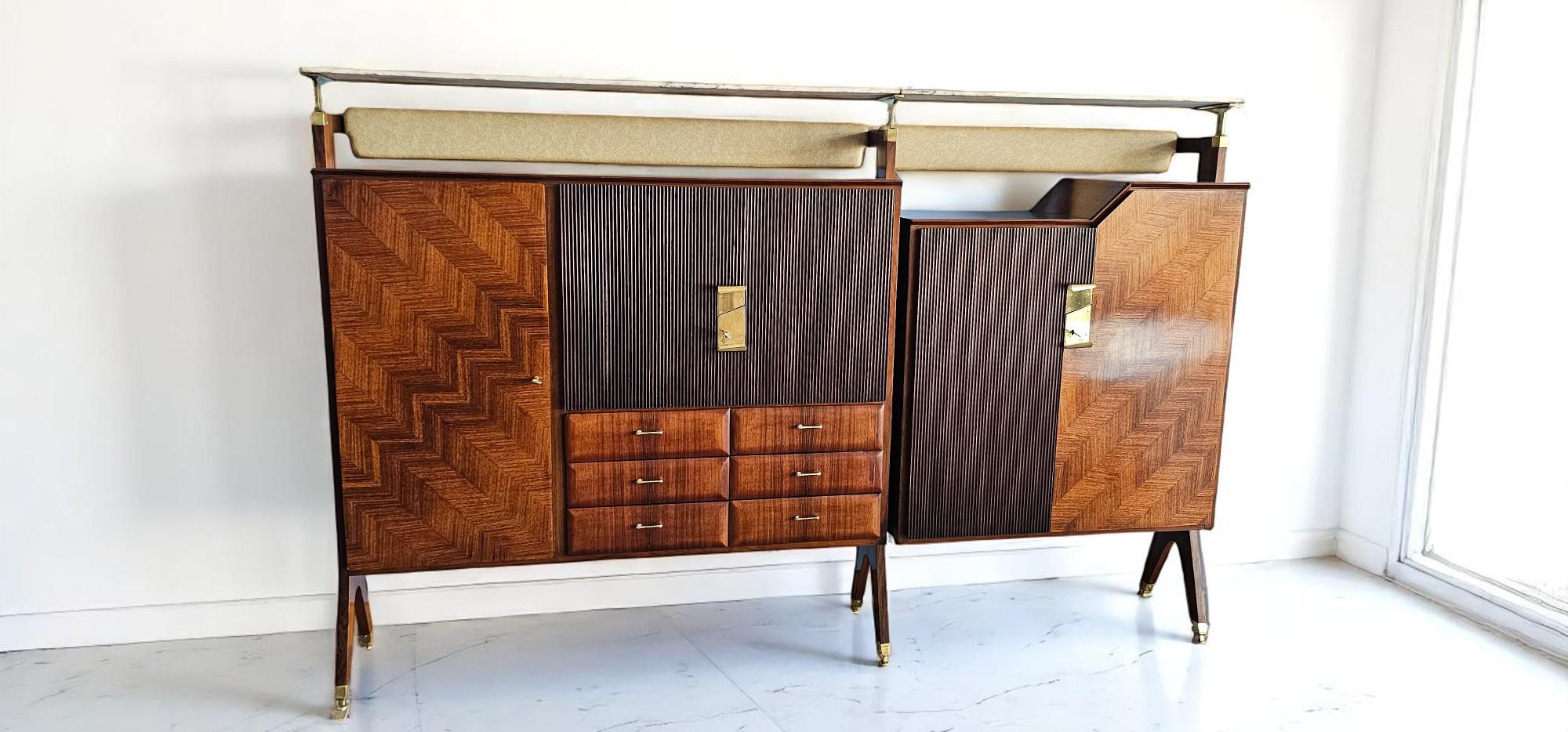 Mid-Century moderno Italian Midcentury Sideboard or Cabinet Bar by La Permanente Mobili Cantù, 1950s in vendita