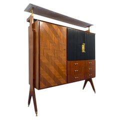 Aparador o mueble bar italiano de mediados de siglo de La Permanente Mobili Cantu'