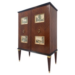 Italian Midcentury Sideboard or Cabinet Bar designed By Paolo Buffa in 1950s