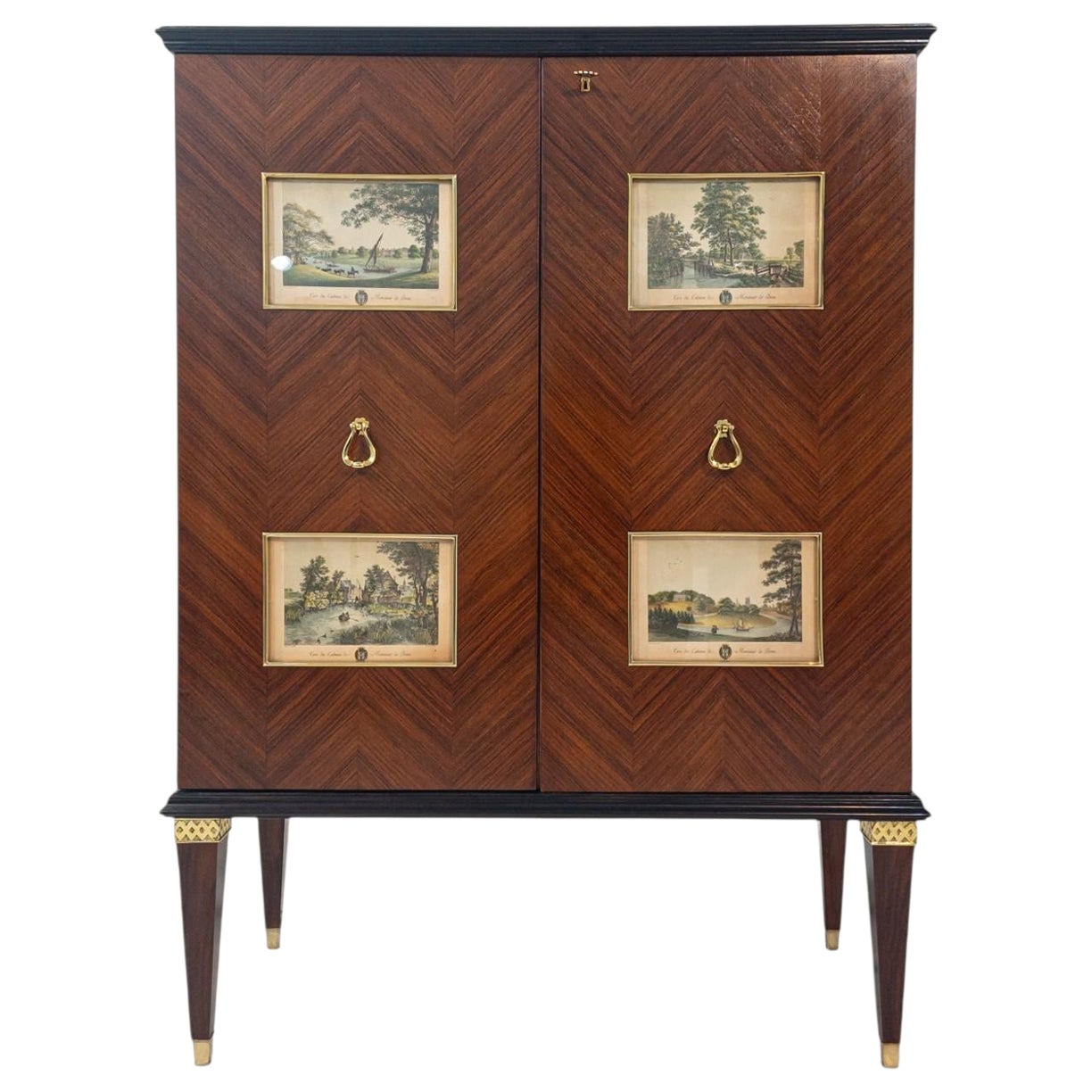 Italian Midcentury Sideboard or Cabinet Bar designed By Paolo Buffa in 1950s