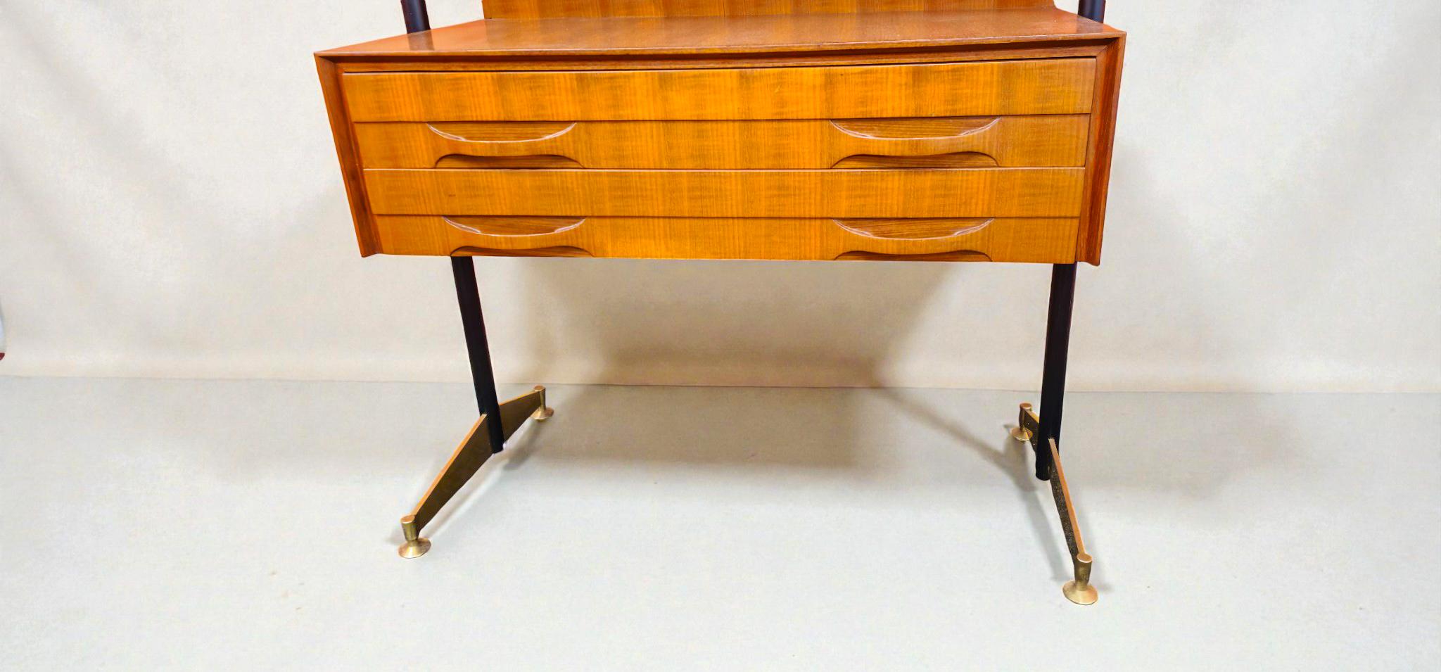 Credenza o mobile bar del Medioevo italiano in stile Ignazio Gardella, 1958 in vendita 4