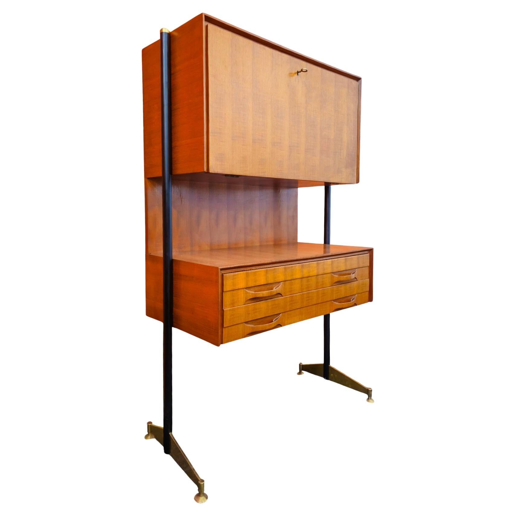 Italian Midcentury Sideboard or Cabinet Bar Ignazio Gardella Style, 1958