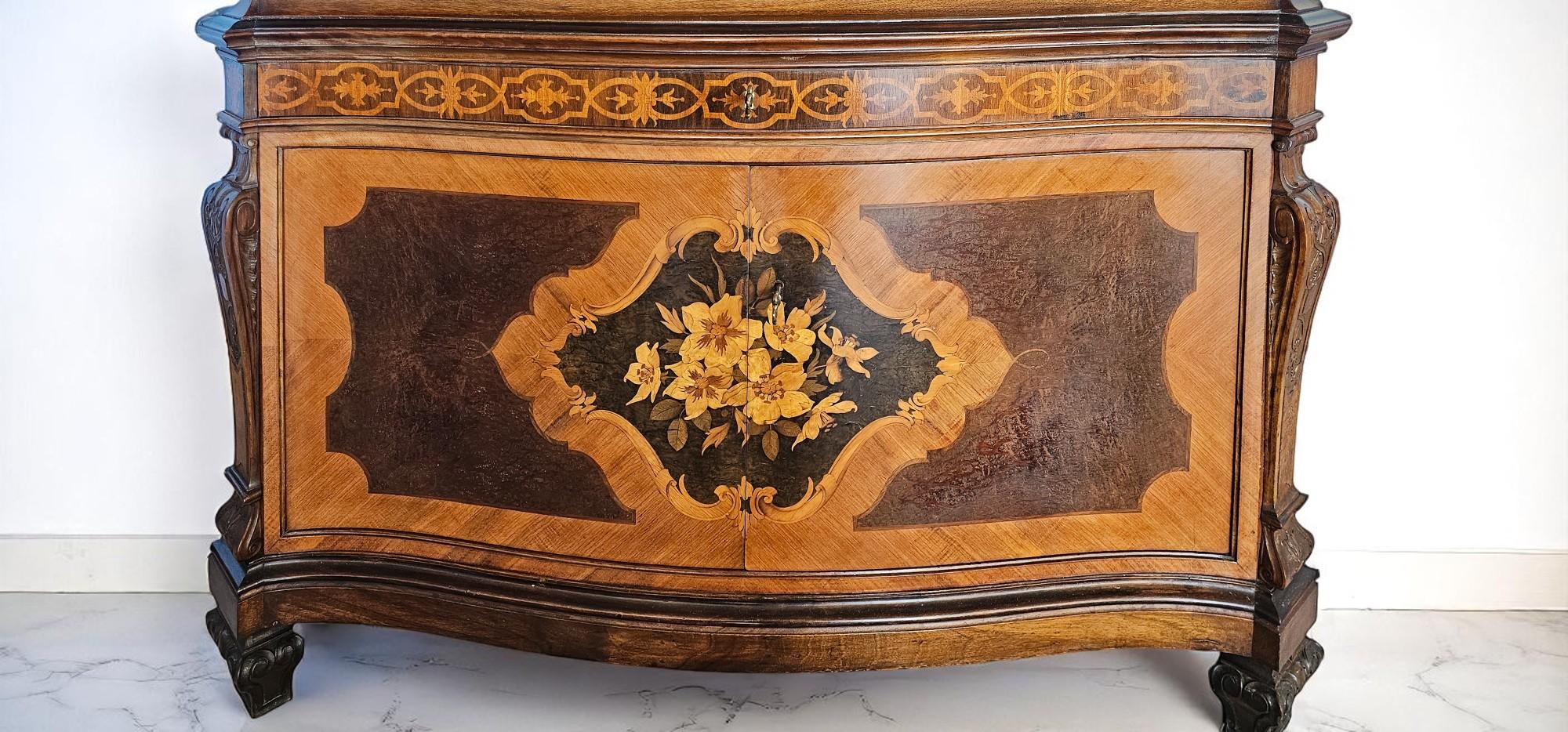 Credenza o Trumeau intarsiato di Pietro Ferrario, Italia 1946 in vendita 5