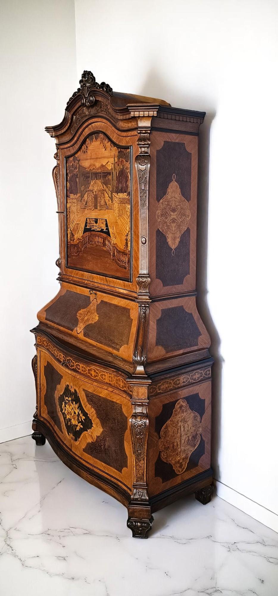 Credenza o Trumeau intarsiato di Pietro Ferrario, Italia 1946 in vendita 6