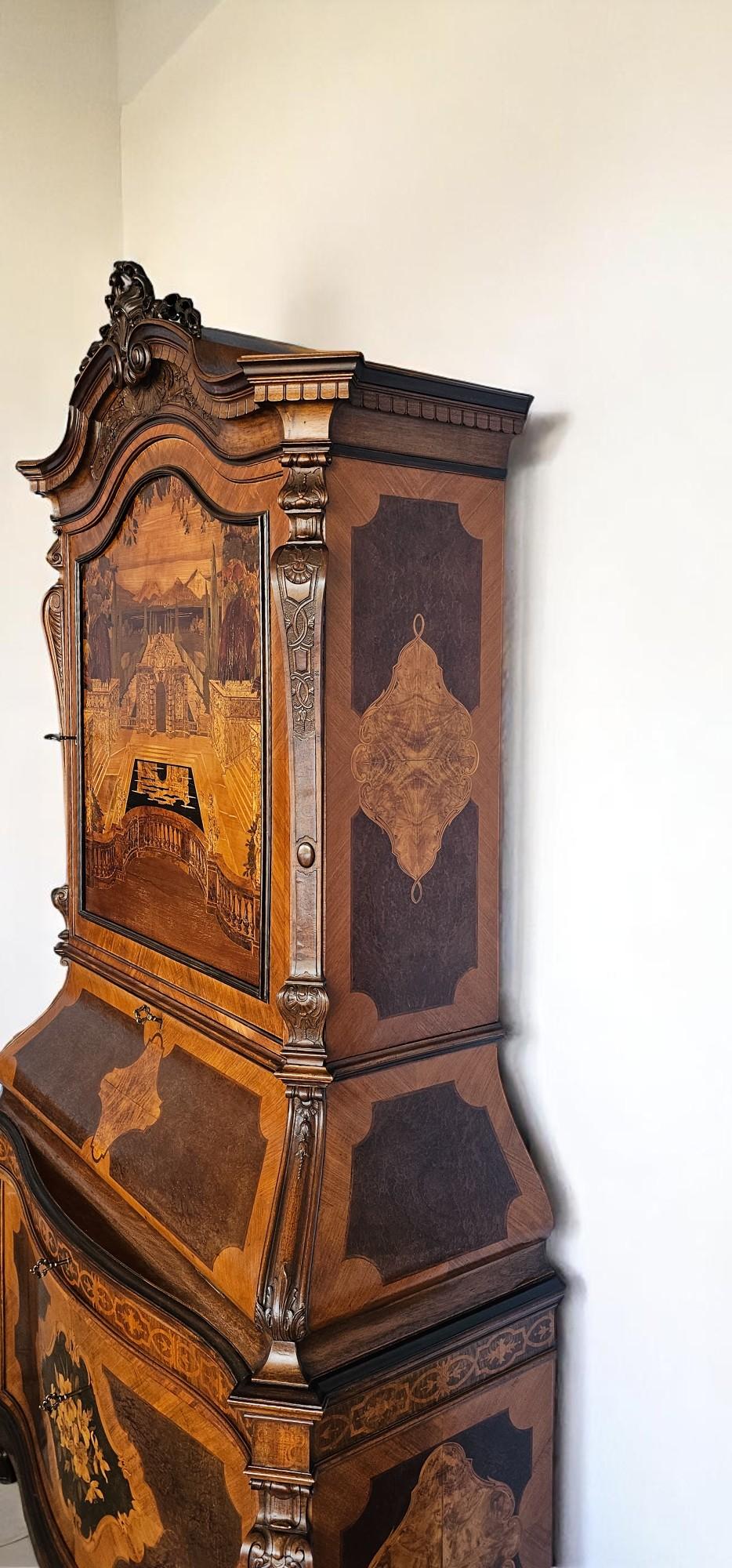 Credenza o Trumeau intarsiato di Pietro Ferrario, Italia 1946 in vendita 7