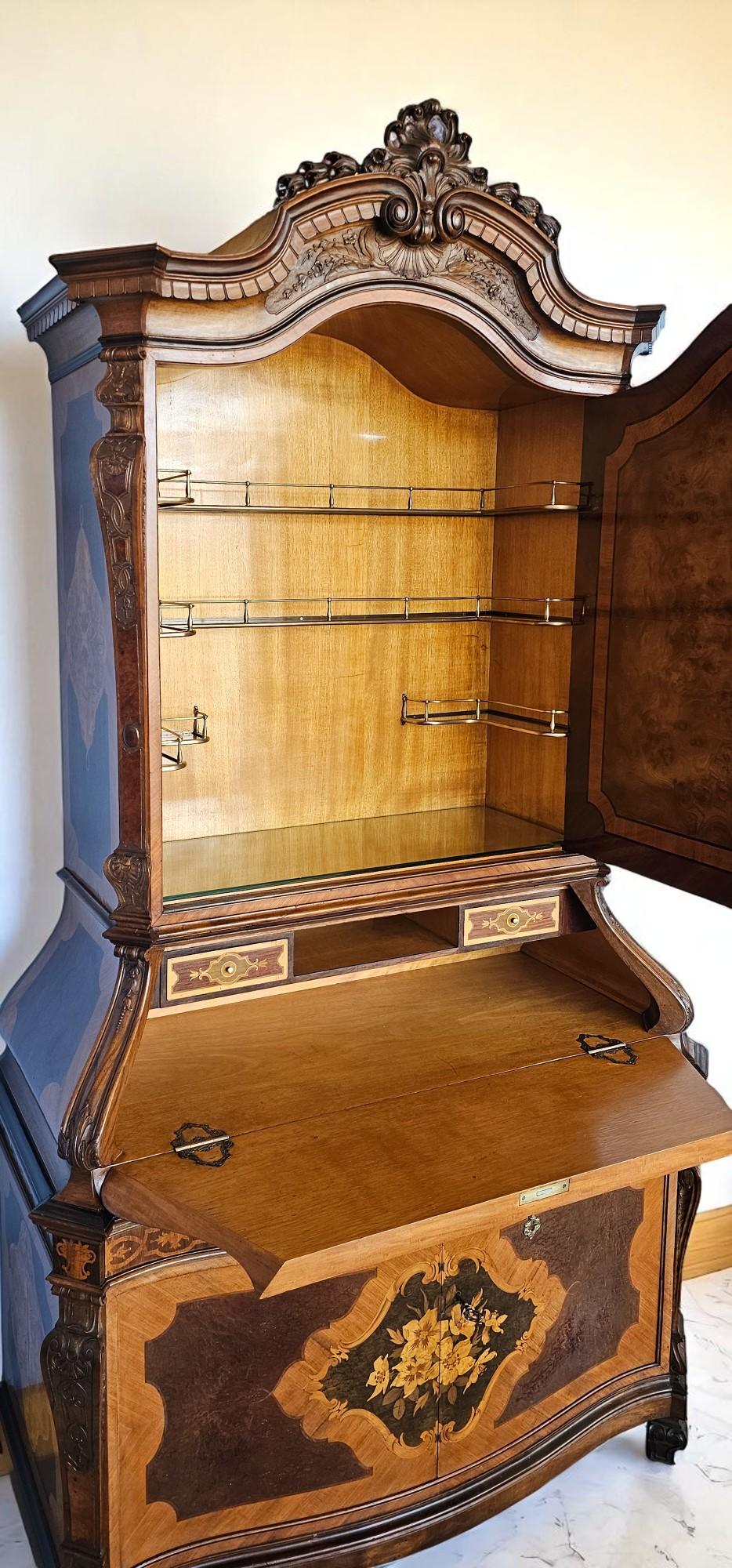 Credenza o Trumeau intarsiato di Pietro Ferrario, Italia 1946 in vendita 1