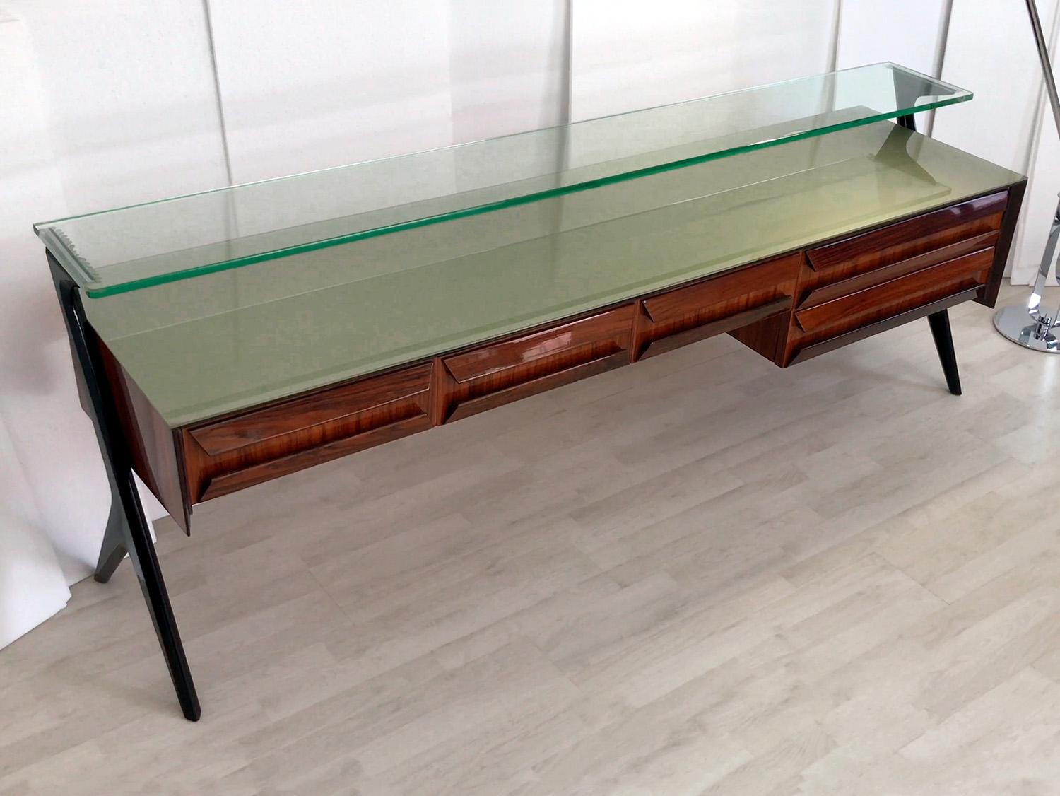 Credenza o cassettone di Vittorio Dassi, anni '50, Italia, metà secolo. in vendita 5