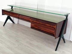 Italian Mid-Century Sideboard or Vanity Dresser by Vittorio Dassi, 1950s
