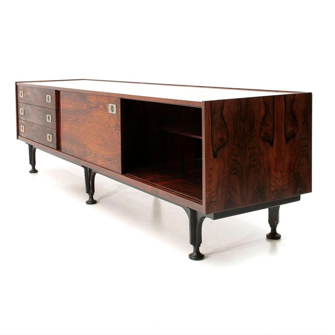 Mid-20th Century Italian Midcentury Sideboard with Chest of Drawers, 1960s