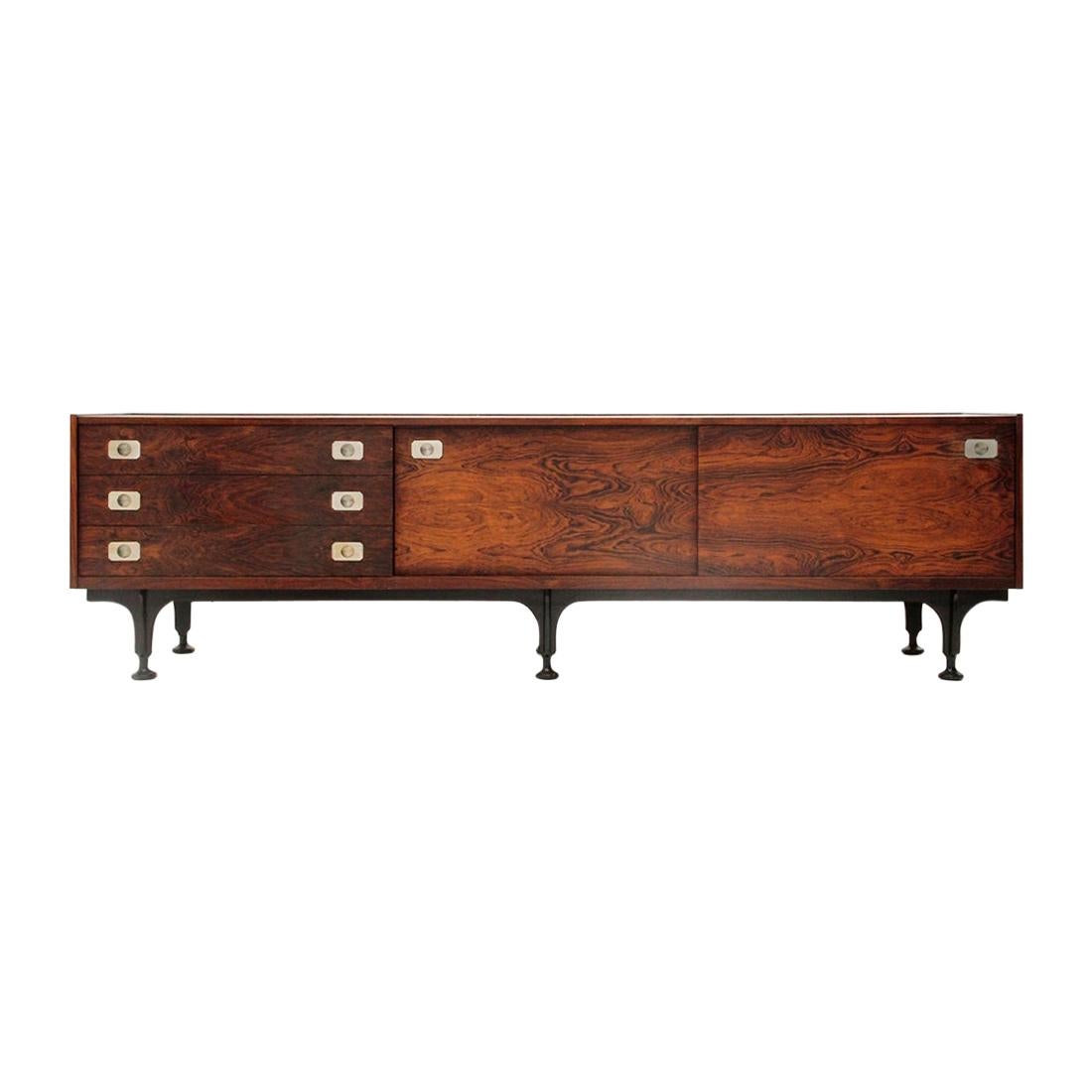 Italian Midcentury Sideboard with Chest of Drawers, 1960s
