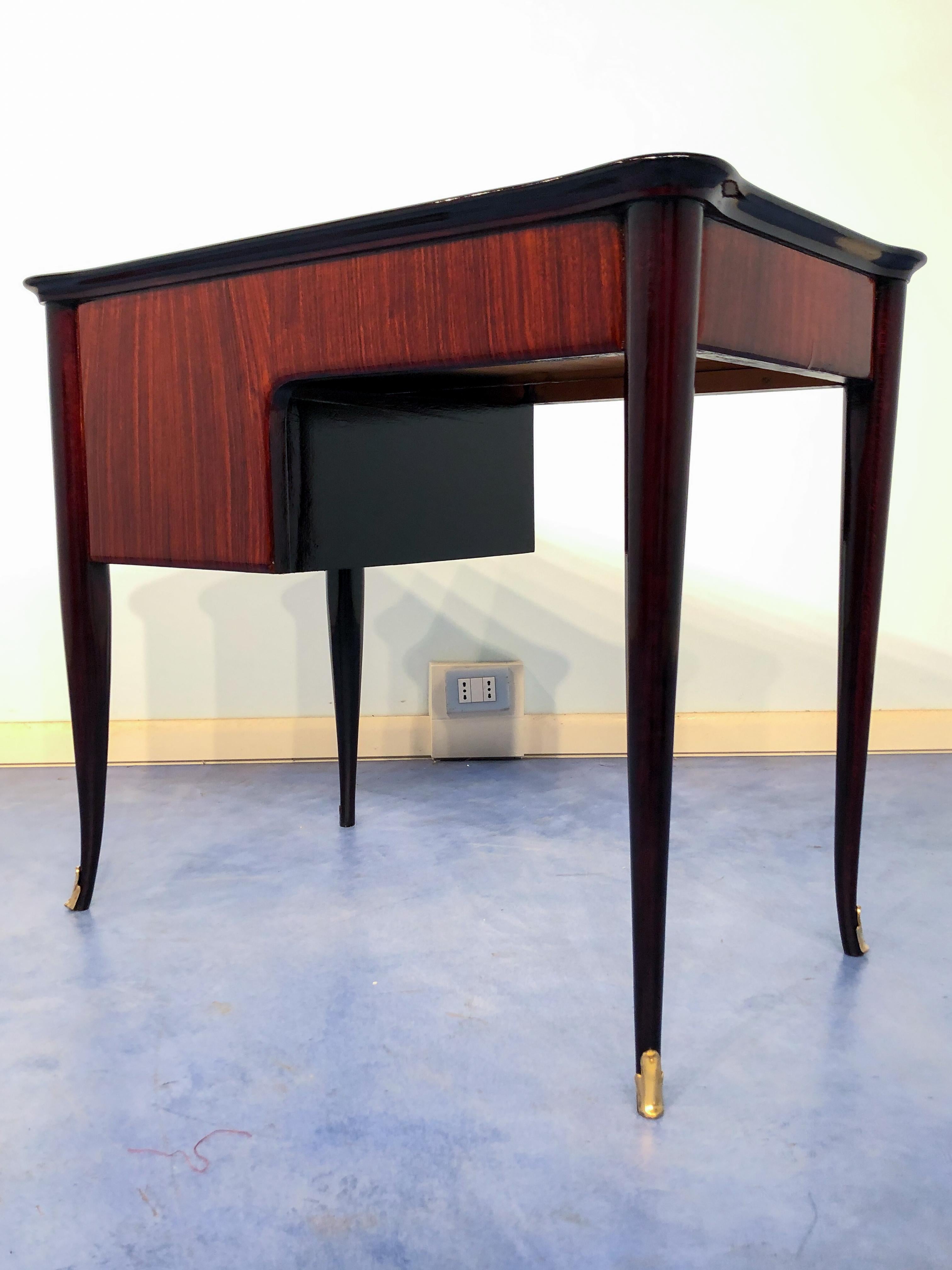 Italian Mid-Century Modern Small Desk and Chair Attributed to Paolo Buffa, 1950s For Sale 5