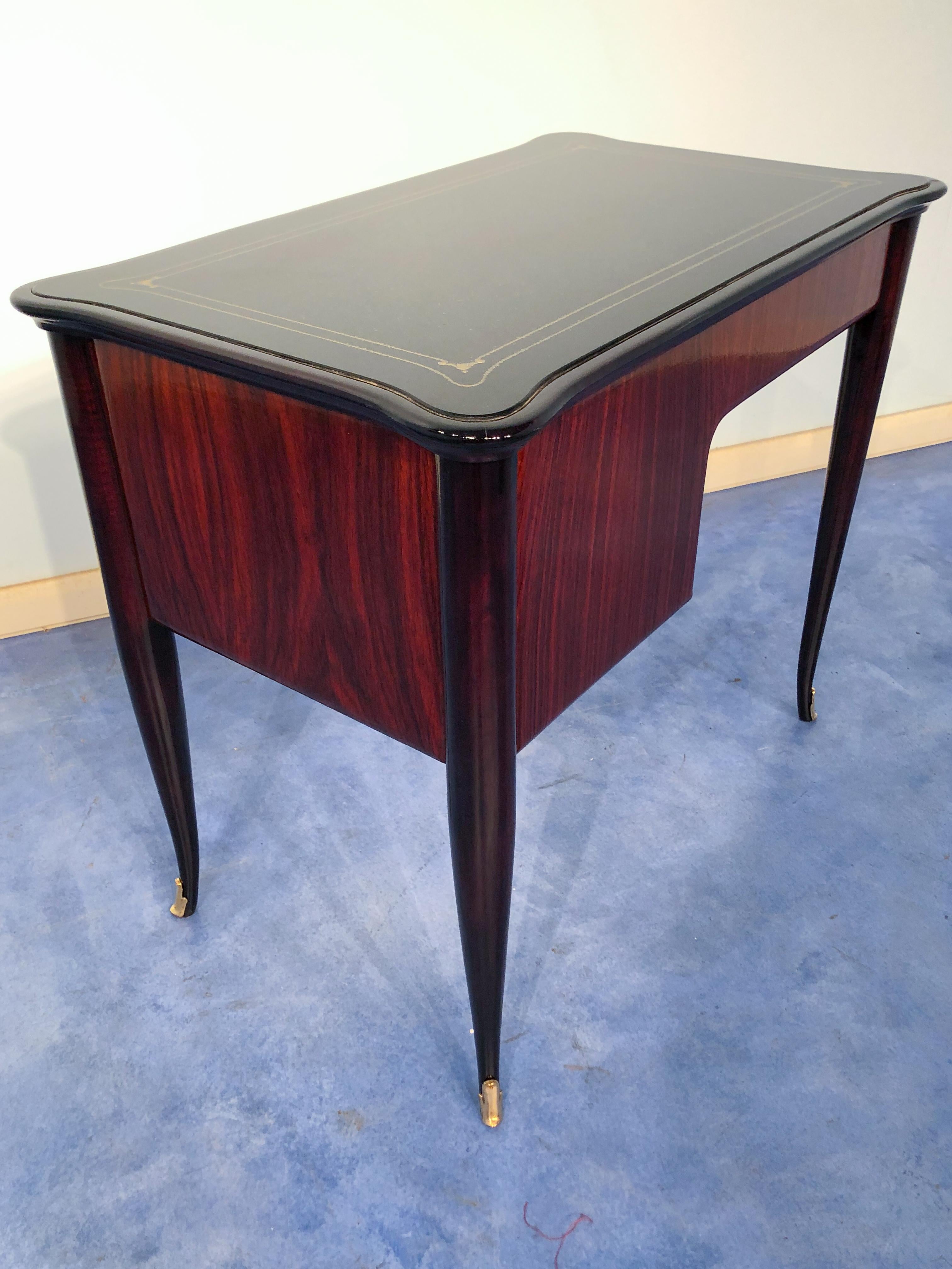 Italian Mid-Century Modern Small Desk and Chair Attributed to Paolo Buffa, 1950s For Sale 3