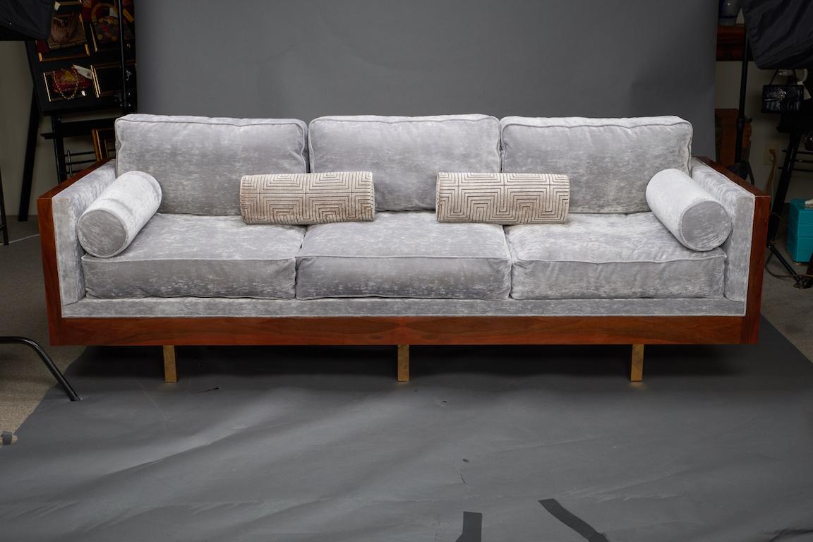Mid-Century Modern Italian Midcentury Sofa in Walnut