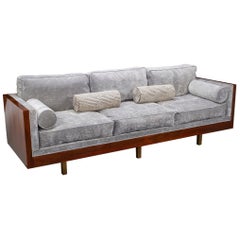 Italian Midcentury Sofa in Walnut