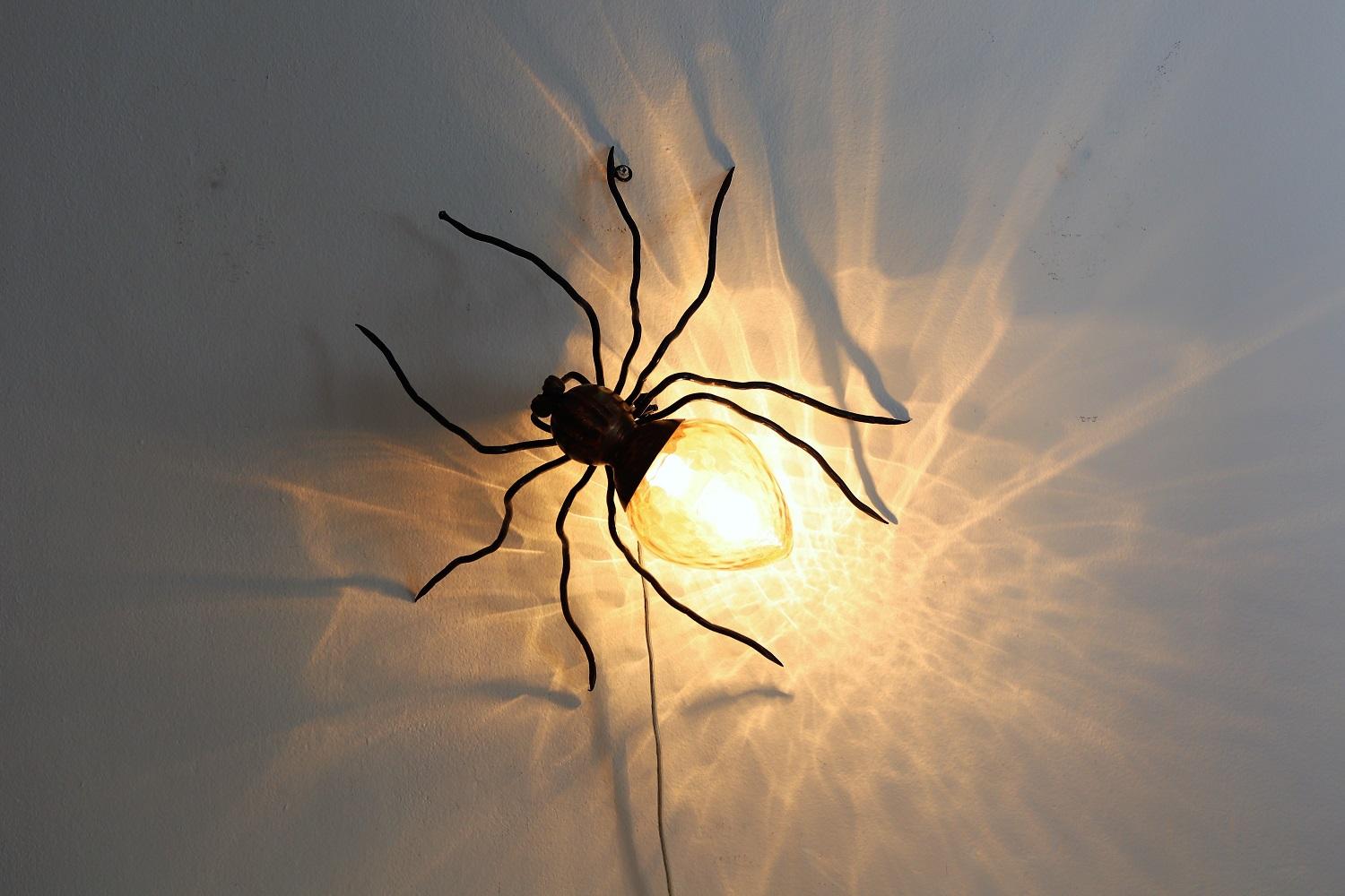 Mid-20th Century Italian Midcentury Spider Wall Sconce or Wall Light, 1960s