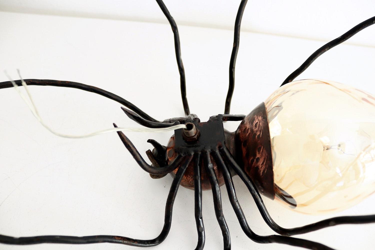 Metal Italian Midcentury Spider Wall Sconce or Wall Light, 1960s