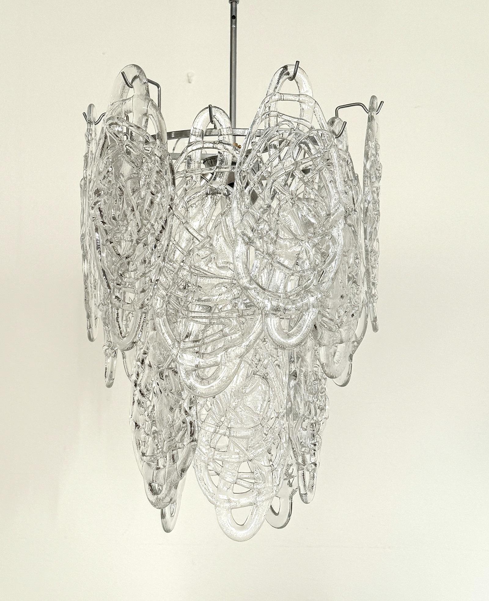 Lampadario in vetro di Murano 