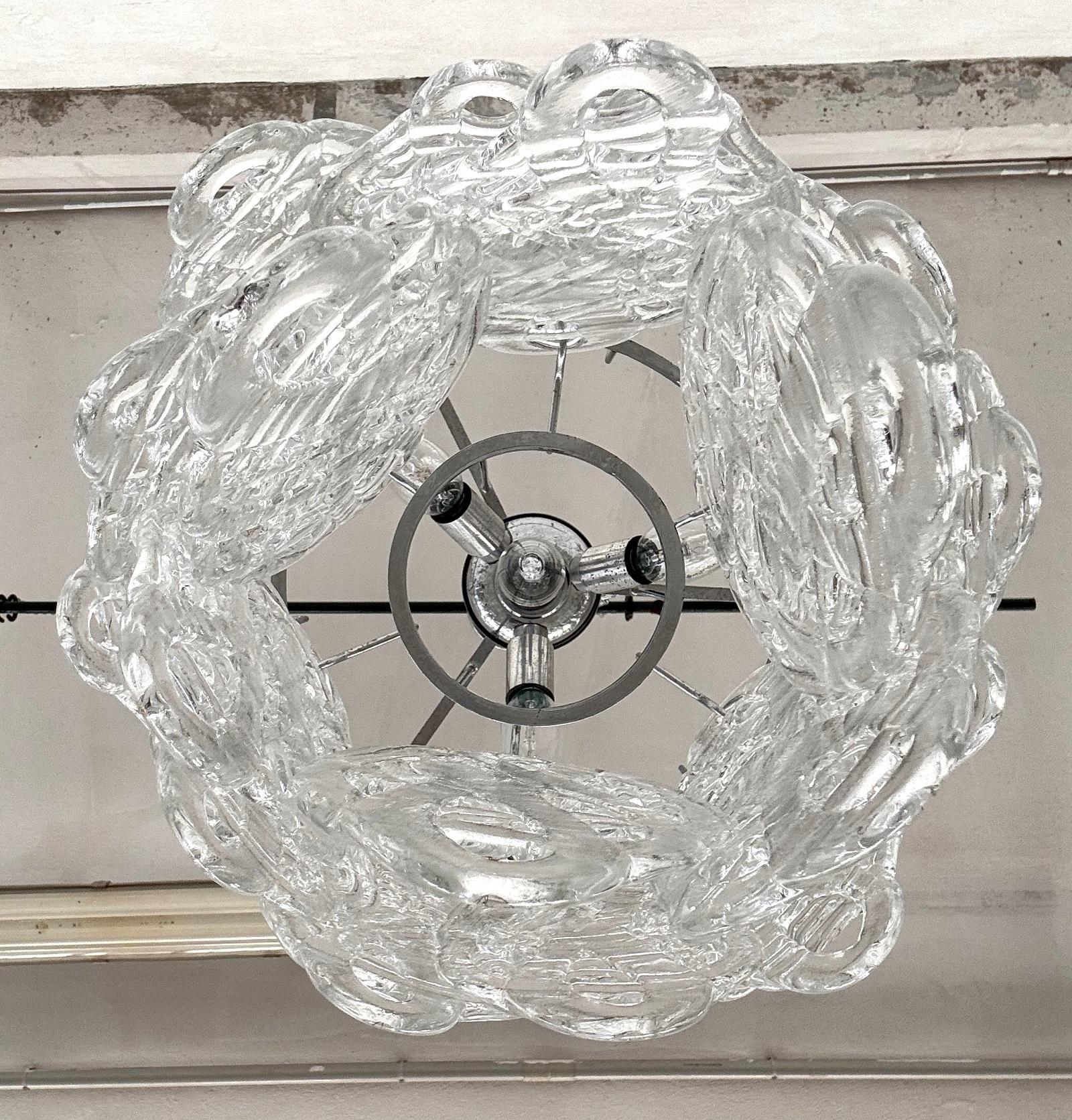 Lampadario in vetro di Murano 