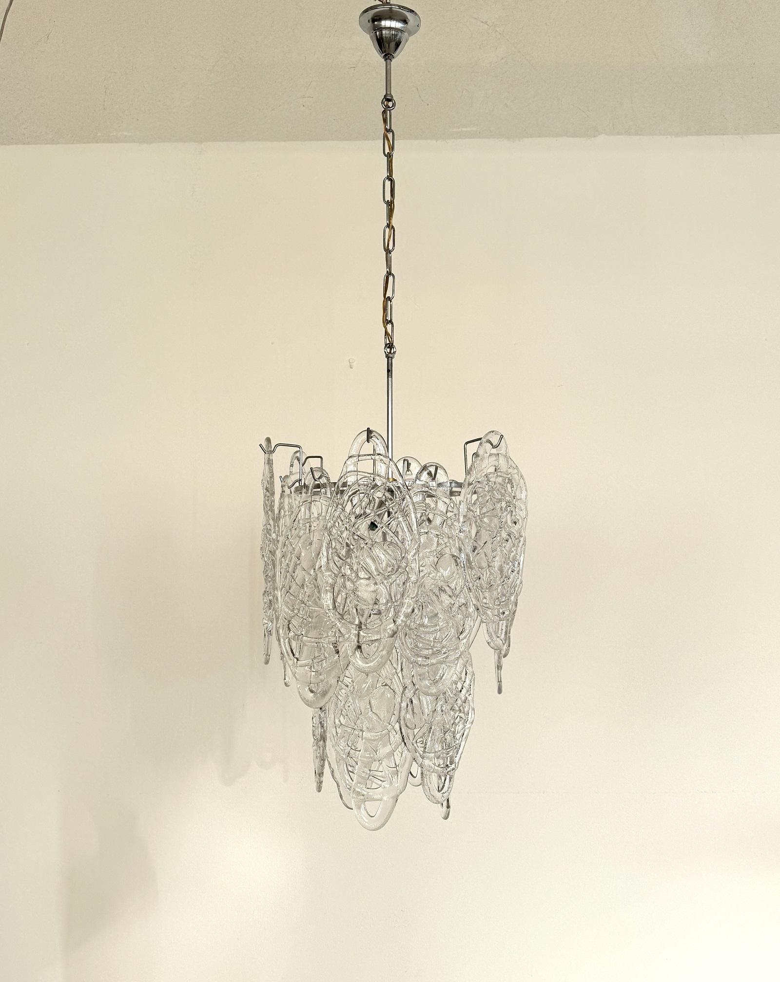 Lampadario in vetro di Murano 
