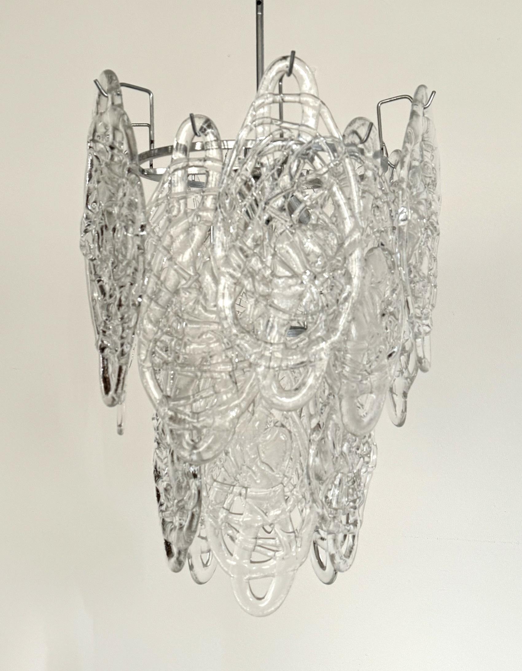 Lampadario in vetro di Murano 