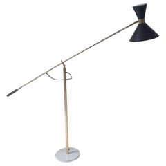 Italian Midcentury Style Floor Lamp, Custom Made from Italy