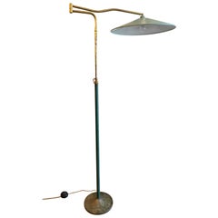 Italian Midcentury Swing Arm Floor Lamp