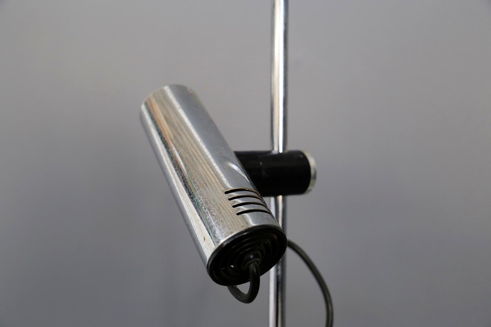Mid-20th Century Italian Midcentury Table Lamp in Chrome-Plated Steel, 1970s