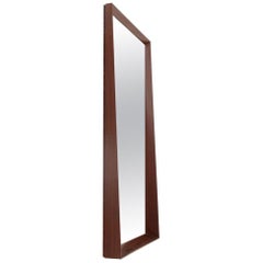 Italian Midcentury Teak Frame Mirror, 1950s