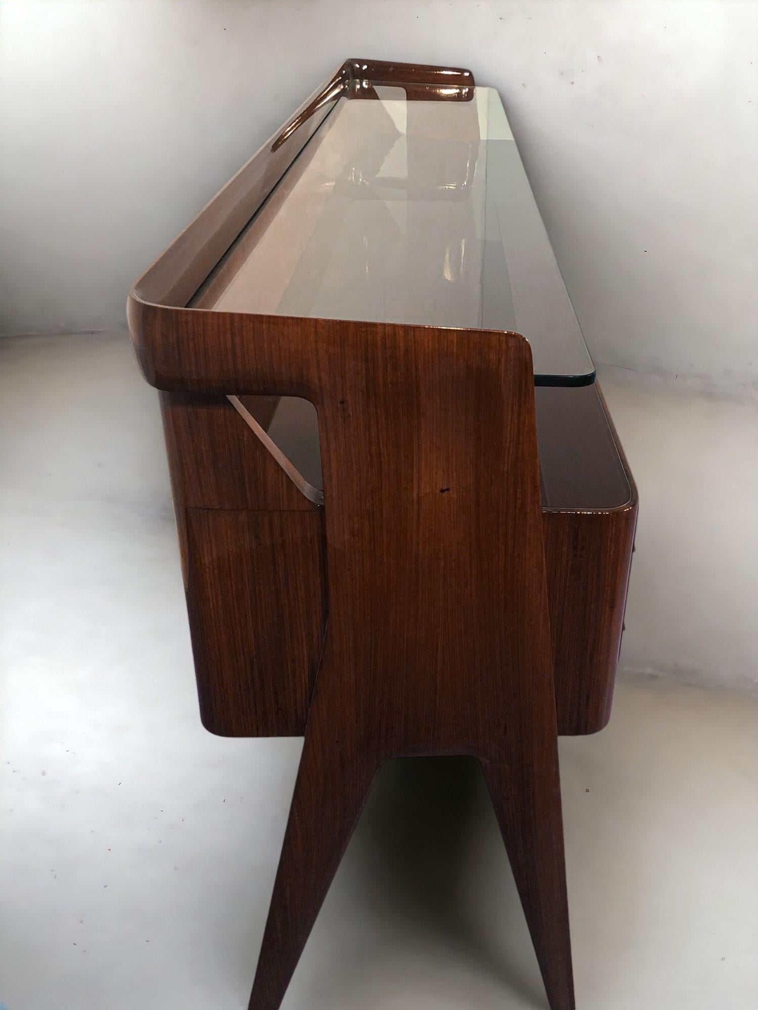 Italian Midcentury Sideboard  or Chest of Drawers by Vittorio Dassi, 1950s For Sale 9