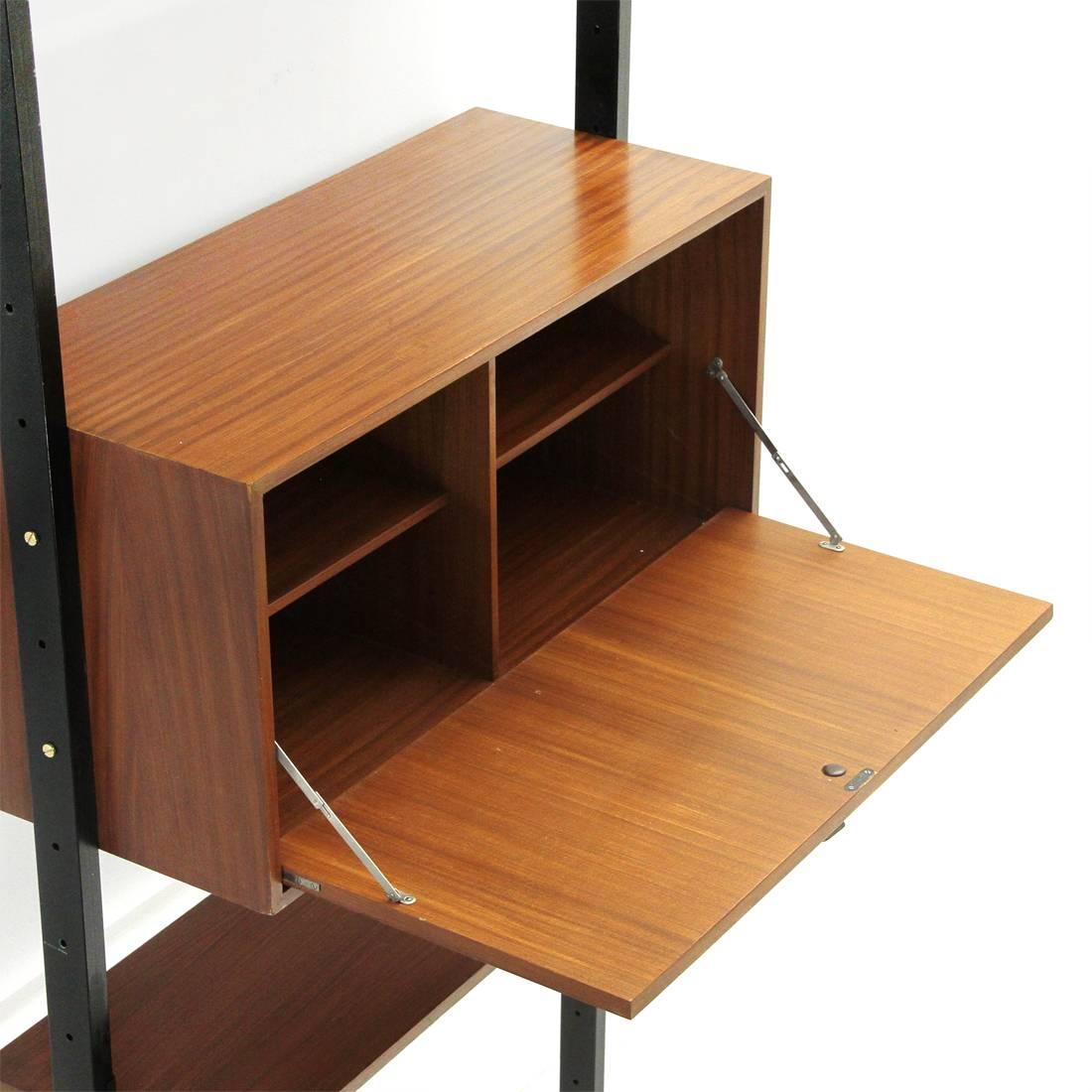 Italian Midcentury Teak Wall Unit, 1950s 3