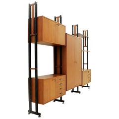 Italian Midcentury Teak Wall Unit, 1950s