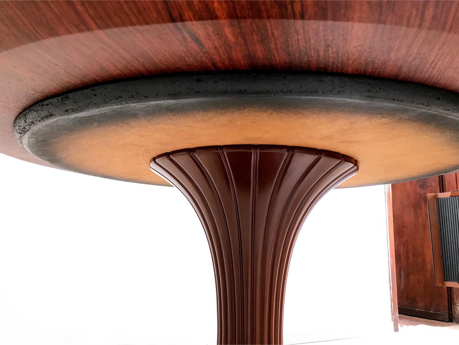 Italian Mid-Century Teak Wood Dining Table by Vittorio Dassi, 1950s For Sale 7