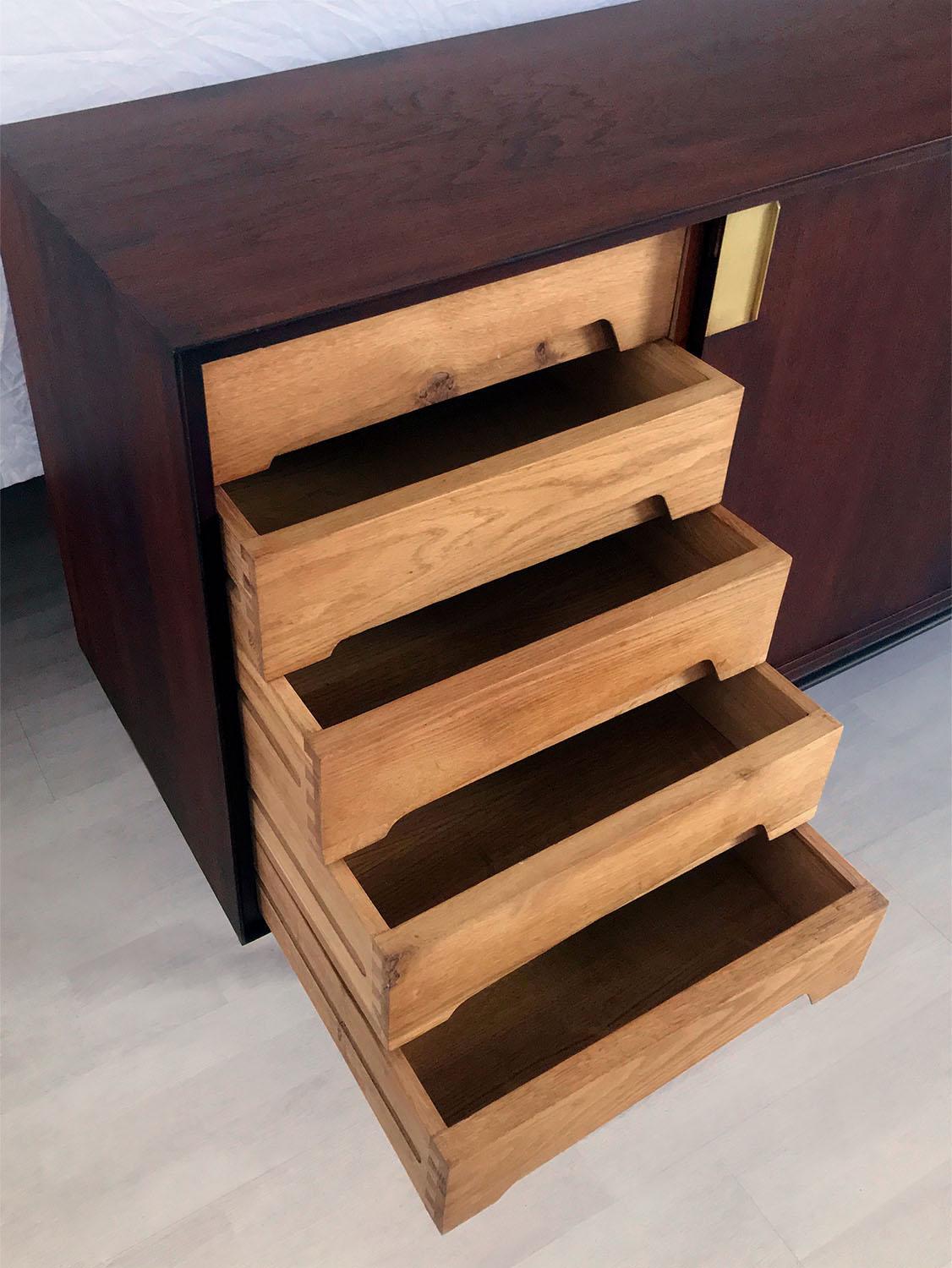 Italian Midcentury Teakwood Sideboard by Vittorio Dassi, 1950s 7