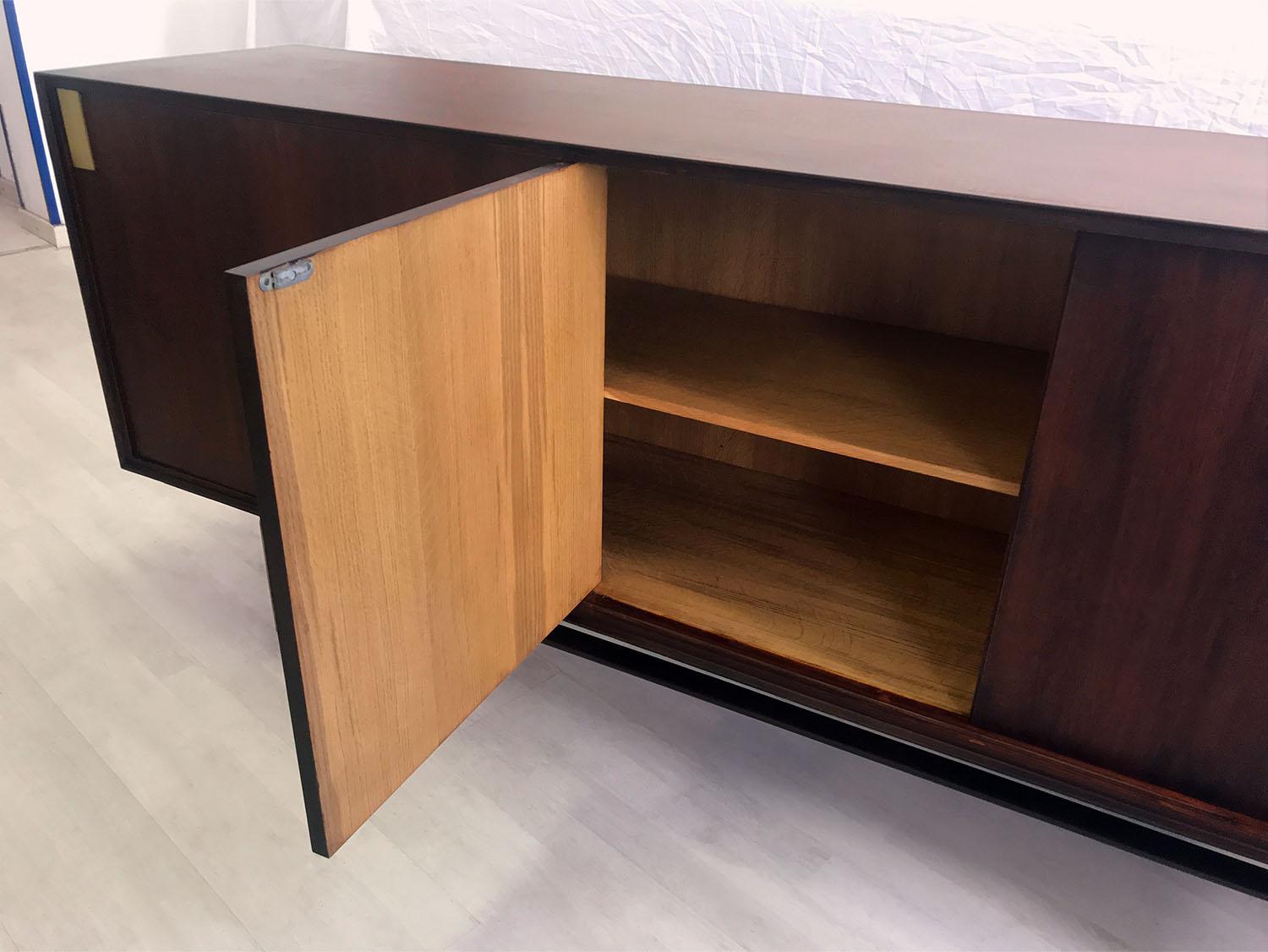Italian Midcentury Teakwood Sideboard by Vittorio Dassi, 1950s 9